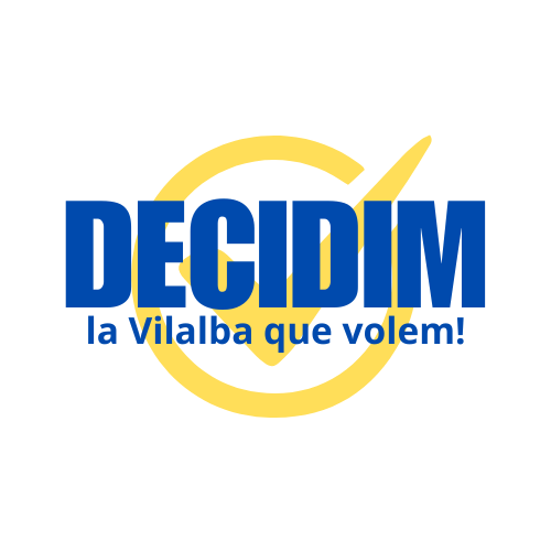 LOGO DECIDIM VILALBA (002) Icona de la Participació ciutadana.